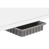 Rail Drawer with Removable Plastic Tote Box for Chemical Resistant Benches, Grey, 16-1/2 x 11 x 2-1/2" redirect to product page